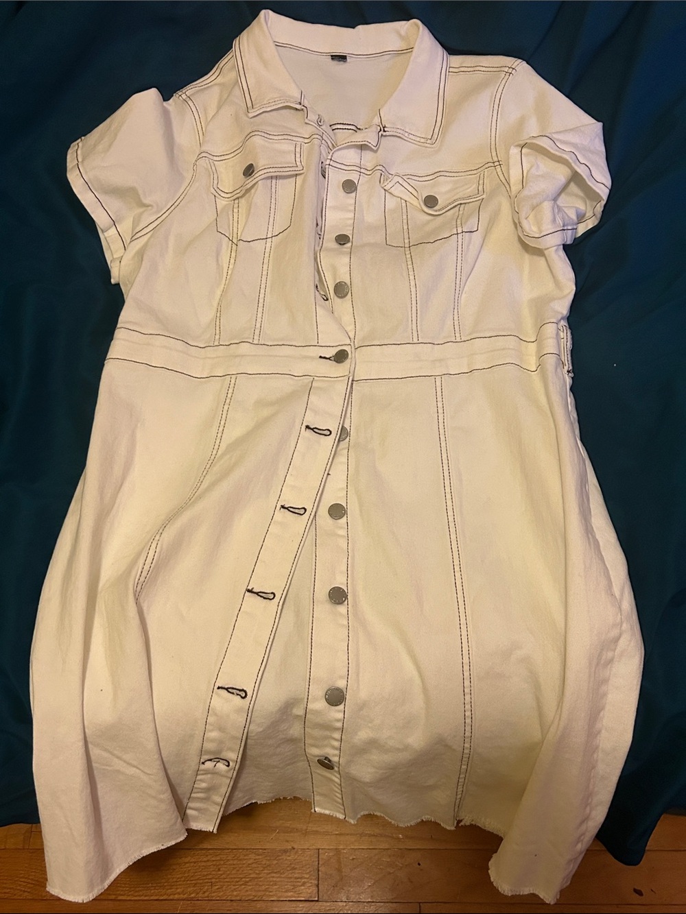 White Jean Dress